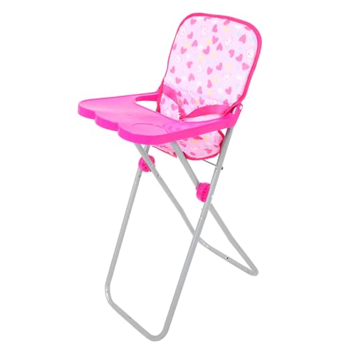 COMNESTBI Für Esszimmerstühle Puppenstuhl Puppenhochstuhl Möbel Spielzeughochstuhl Für Puppen -hochstuhl Puppensachen Puppen-hochstuhl-schmuck Kleiner Hochstuhl Stoff Rosa von COMNESTBI