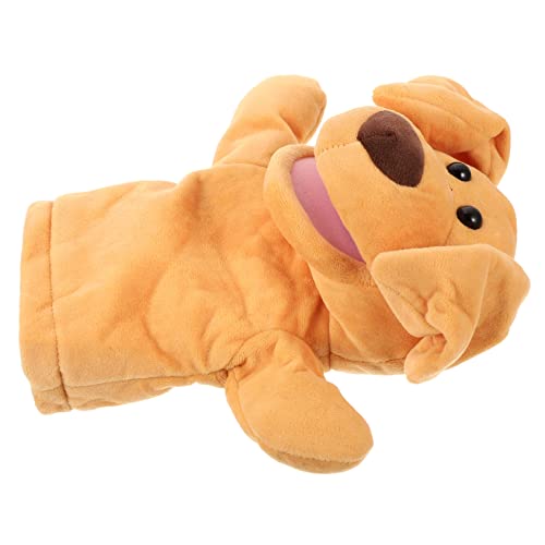 COMNESTBI Handpuppe Hund aus Kreatives für Geschichten Erzählen und Rollenspiele aus Hochwertigem Baumwollmaterial für Kleinkinder und Familienaktivitäten von COMNESTBI