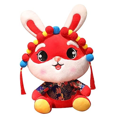 COMNESTBI Hase Plüschspielzeug Niedliches Kaninchen für Chinesische Neujahr und Auto Dekoration Leicht und Sicher Festliche COMNESTBI Hase Plüschspielzeug Niedliches Kaninchen für Chinesische Neujahr und Auto Dekoration Leicht und Sicher Festliche von COMNESTBI