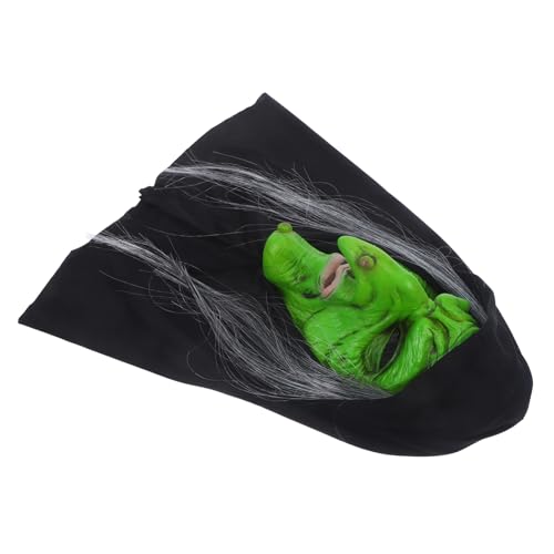 COMNESTBI Hexenmaske Halloween-Maskenkostüm beängstigend gruselig Masken-Cosplay hoch Maskerademaske Creep-Cosplay-Maske Halloween -Masken für Erwachsene Halloween-Requisite Emulsion Grün von COMNESTBI