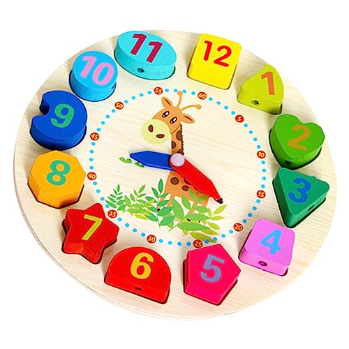 COMNESTBI Holzspielzeug Uhr mit Sortierfunktion für Lernuhr Intellektuellen Entwicklung und Zahlenverständnis für Kinderzimmer und Geschenkoption COMNESTBI Holzspielzeug Uhr mit Sortierfunktion für Lernuhr Intellektuellen Entwicklung und Zahlenverständnis für Kinderzimmer und Geschenkoption von COMNESTBI