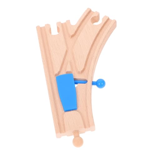 COMNESTBI Holzspur Zubehör Blaue Weiche für Holzeisenbahn Kreatives Motorischen Fähigkeiten und Fantasie von Kindern Robustes Holzspielzeug für Stundenlangen COMNESTBI Holzspur Zubehör Blaue Weiche für Holzeisenbahn Kreatives Motorischen Fähigkeiten und Fantasie von Kindern Robustes Holzspielzeug für Stundenlangen von COMNESTBI