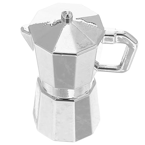 COMNESTBI Mini-Kaffeekanne puppenstubenmöbel Dollhouse Furniture Dollhouse playmobile Puppenhaus Miniatur Kaffeekannen-Modellierungsschmuck kleine Kaffeekanne Mini House Prop Metall von COMNESTBI