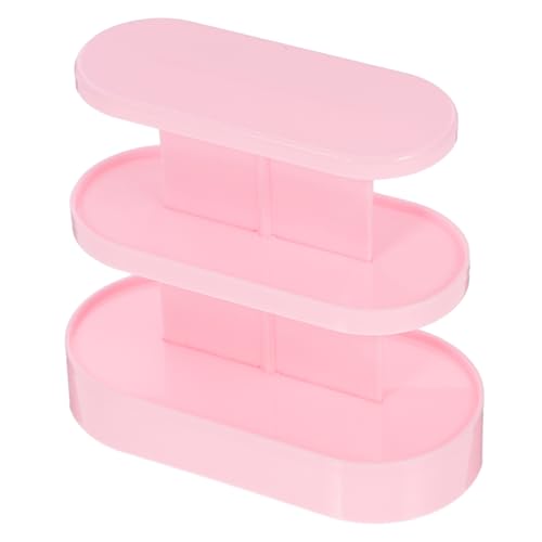 COMNESTBI Mini-Lagerregal Miniatur-Puppenhauszubehör Mini-Puppenhaus Mini- klein Häuser Möbel Regal kunstoffregal raumdeko Mini-Ständer Mini House Accessory Plastik Rosa von COMNESTBI