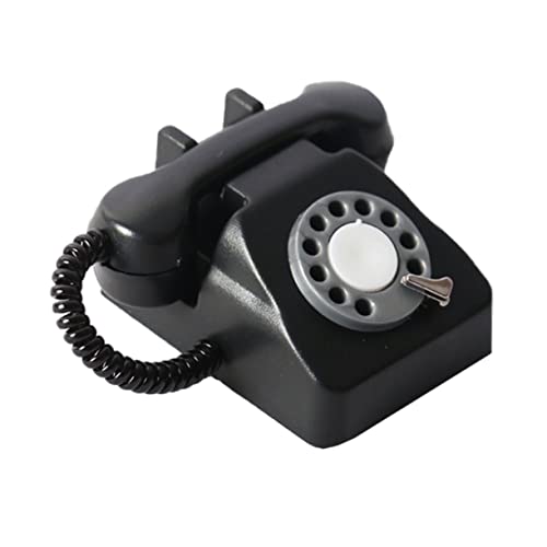 COMNESTBI Mini Retro Telefon Mini House Decor Puppenhaus Telefon Mini-möbelstütze Puppenhaus-Miniatur-szenenmodell Miniaturen Miniaturmöbel Black Plastik COMNESTBI Mini Retro Telefon Mini House Decor Puppenhaus Telefon Mini-möbelstütze Puppenhaus-Miniatur-szenenmodell Miniaturen Miniaturmöbel Black Plastik von COMNESTBI