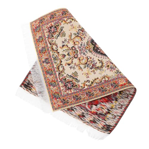 COMNESTBI Mini Teppich Dekoration Spielzeughaus Teppich Teppiche Puppenhaus Zubehör Mini Requisite Kleine Hausdekoration Mikro Landschaftsmodelle Puppenhaus von COMNESTBI