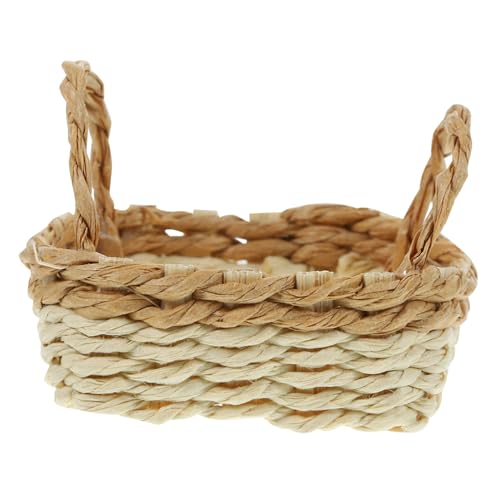 COMNESTBI Miniatur Geflochtene Körbe Für Puppenhäuser Vivid Mini House Ornament Und Für Kreative -projekte Spielzeug Für Junge Mädchen Maßstab von COMNESTBI