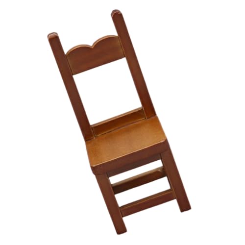 COMNESTBI Mini-möbelstuhl Mini- Mini House Accessory Entzückendes Mini-möbelmodell Miniaturmöbel Minimöbel Aus Holz Kleines Hauszubehör Mini Möbel Miniaturspielzeug Hölzern von COMNESTBI