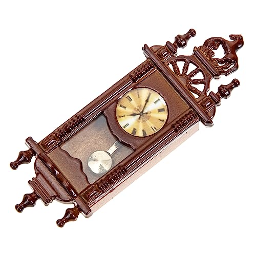 COMNESTBI Miniatur-Uhr Für Puppenhaus Vintage Metall Spielzeug Dollhouse Zubehör Nostalgische Wanddekoration Für Kinderzimmer Und Puppenhausgestaltung von COMNESTBI