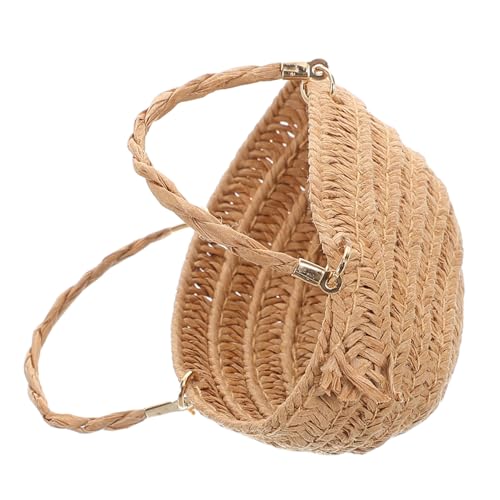 COMNESTBI Miniaturisierte Gewebte Schultertasche für Puppen Handgefertigte Aufbewahrungstasche für Puppenhaus Vielseitig Einsetzbar Mini Picknickkorb oder Dekorationsobjekt COMNESTBI Miniaturisierte Gewebte Schultertasche für Puppen Handgefertigte Aufbewahrungstasche für Puppenhaus Vielseitig Einsetzbar Mini Picknickkorb oder Dekorationsobjekt von COMNESTBI