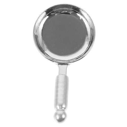 COMNESTBI Minipfanne Winzig Dekoration Bratpfanne Puppe Künstlich Innere Figur Häuser Pfannenwender Mini House Accessory Verschleißfeste Minipfanne Mini - Legierung Silver von COMNESTBI