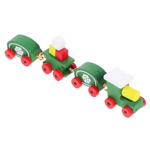 COMNESTBI Minizug Weihnachtsdekorationen Puppenhaus-Miniaturen für Urlaub Weihnachtspuppenhaus Weihnachts präsente Dekoration der Zugszene Desktop - hölzern Green COMNESTBI Minizug Weihnachtsdekorationen Puppenhaus-Miniaturen für Urlaub Weihnachtspuppenhaus Weihnachts präsente Dekoration der Zugszene Desktop - hölzern Green von COMNESTBI
