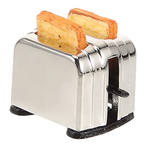 COMNESTBI Modell Brotmaschine Mini-Toaster-Modell Mini-Küchenset Miniaturspielzeugmodell Miniatur-Toaster simuliertes Küchengeschirr-Kit Miniaturhaus Kit Metall COMNESTBI Modell Brotmaschine Mini-Toaster-Modell Mini-Küchenset Miniaturspielzeugmodell Miniatur-Toaster simuliertes Küchengeschirr-Kit Miniaturhaus Kit Metall von COMNESTBI