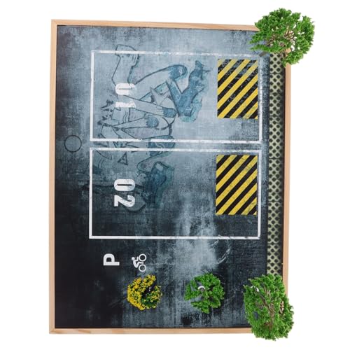 COMNESTBI Parkplatz Modell Vitrine Teppich Teppiche Kinderteppiche Montessori Teppich Autogarage Spielzeugauto Teppich Für Autostrecken Teppich Kinderauto Teppich Spielmatte Auto von COMNESTBI