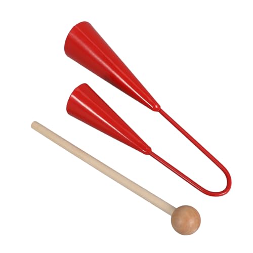 COMNESTBI Percussion Orff Musikinstrumente Spielzeuginstrumente Musikspielzeug Kindermusikinstrument Handglocke Lehrinstrumente Kleine Musikinstrumente Holz Schwarz von COMNESTBI