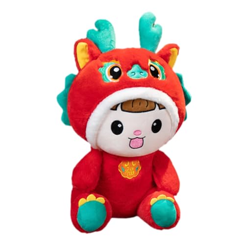 COMNESTBI Plüsch Kawaii Plüschpuppe Chinesischer Kuscheltier für Sofa und Schlafzimmerdekoration für und Schlafbegleiter Niedliches Design von COMNESTBI