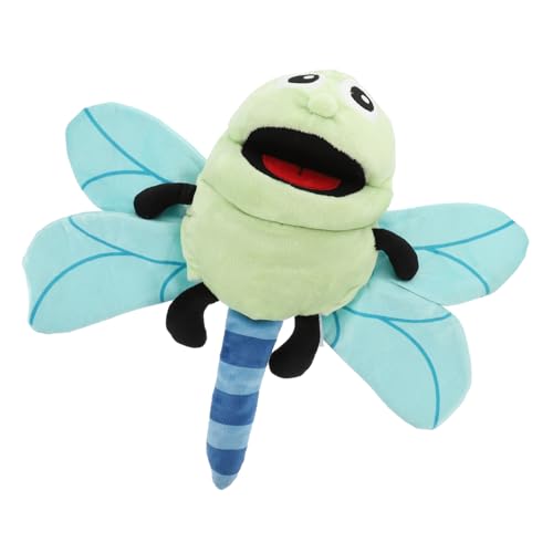 COMNESTBI Plüsch Libelle Handpuppe für Interaktive Puppenspielzeug mit Weichem Plüsch für Rollenspiele und Geschichten Erzählen von COMNESTBI
