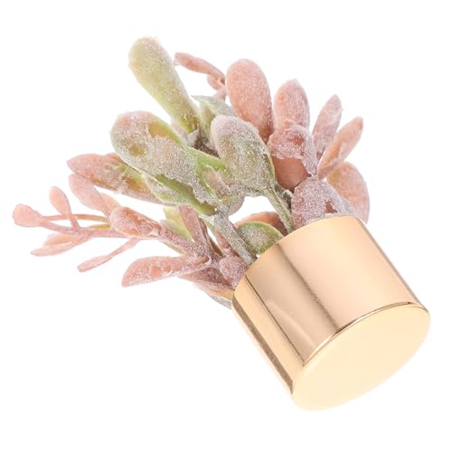 COMNESTBI Puppenhaus Blumentopf Pflanzenornament Dekoration Kleine Sukkulenten Künstliche Miniatur Bonsai Winzige Sukkulenten Töpfe Künstliche Sukkulenten Großpackung Mini Bonsai von COMNESTBI