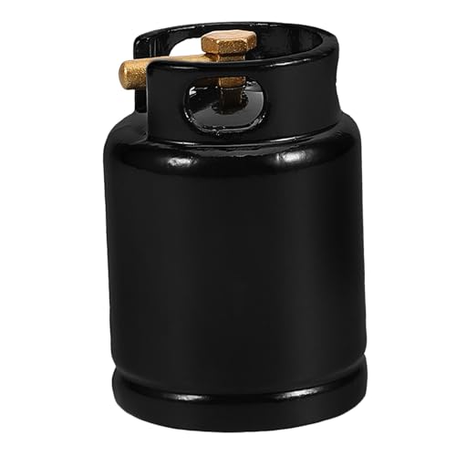 COMNESTBI Puppenhaus-Küchenzubehör realistisch Puppenhausmöbel Artikel winzig Szene Kochen puppenhaus Einrichtung puppenhaus küchenmöbel Gasflasche Mini Miniatur-Gastank Legierung Black von COMNESTBI