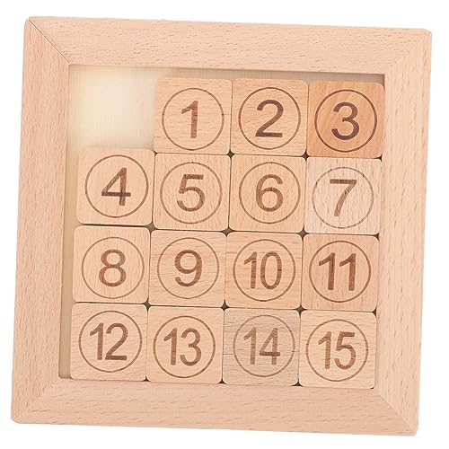 COMNESTBI Schiebezahlen Puzzle Pädagogisches Iq für Entwicklung Zahlenbrett Puzzlespielzeug für Ab Jahren Fördert Feinmotorik und Hand Koordination von COMNESTBI