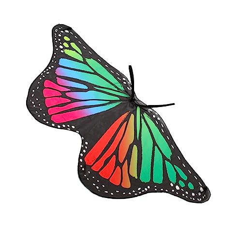 COMNESTBI Schmetterlings Cape aus Polyester Farbenfrohes Kostüm für Bühnenauftritte und Partys Leichtes und Langlebiges Schmetterlingsflügel Cape für Halloween COMNESTBI Schmetterlings Cape aus Polyester Farbenfrohes Kostüm für Bühnenauftritte und Partys Leichtes und Langlebiges Schmetterlingsflügel Cape für Halloween von COMNESTBI