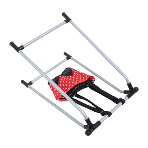 COMNESTBI Simulationsschwungspielzeug Puppenschaukel-Modell Puppenschaukel Puppenspielzeug Mini-Swing- Dekoratives Schaukelmodell Mini-schaukelstütze Puppenornament Plastik Rot von COMNESTBI