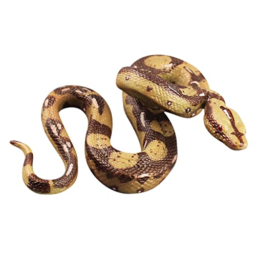 COMNESTBI Simulierte Python -spielzeuge Halloween - Für Künstliche Schlange Halloween-streich-Requisite Simuliertes Schlangenspielzeug Brown PVC von COMNESTBI