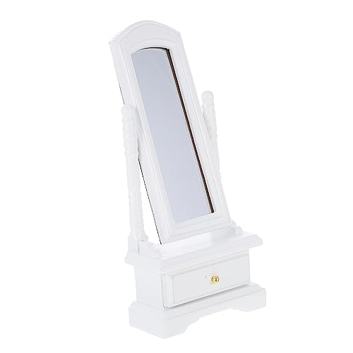 COMNESTBI Spiegelmodell Möbel Mini-Puppen Miniatur Zubehör für Puppenhäuser Birke Weiß COMNESTBI Spiegelmodell Möbel Mini-Puppen Miniatur Zubehör für Puppenhäuser Birke Weiß von COMNESTBI
