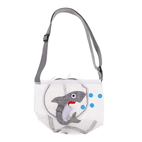 COMNESTBI Spielzeugtasche Strandtasche Muschel Taschen Groß Kleinkinder Im Freien Aufbewahrungstasche Für Schwimmzubehör Schwimmtasche Für Handtasche Shell-Tasche Grey PVC von COMNESTBI
