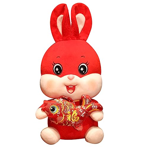 COMNESTBI Stofftier Hase Süßes Maskottchen für Jahr des Hasen zur Frühlingsfest Dekoration Hochwertiges Plüschspielzeug für und Sicher COMNESTBI Stofftier Hase Süßes Maskottchen für Jahr des Hasen zur Frühlingsfest Dekoration Hochwertiges Plüschspielzeug für und Sicher von COMNESTBI