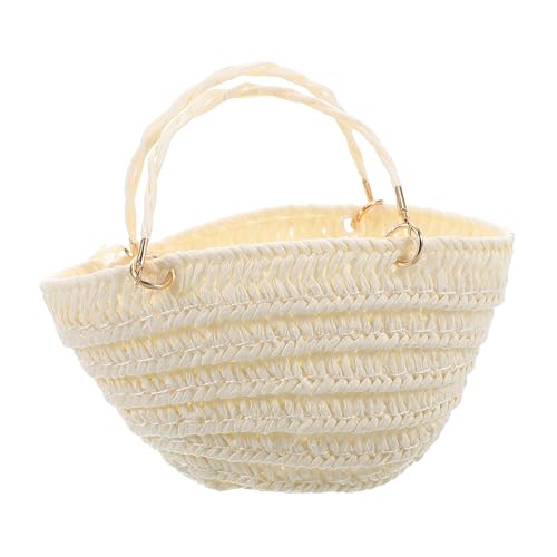 COMNESTBI Strohsack kleine Puppenaufbewahrungstasche Mini -Picknickkorb Strohankasse Miniatur-Schulbedarf Puppenhaus Mini Stroh Osterkorb Mini Körbe gewebte Beuteltasche Papier Weiß COMNESTBI Strohsack kleine Puppenaufbewahrungstasche Mini -Picknickkorb Strohankasse Miniatur-Schulbedarf Puppenhaus Mini Stroh Osterkorb Mini Körbe gewebte Beuteltasche Papier Weiß von COMNESTBI