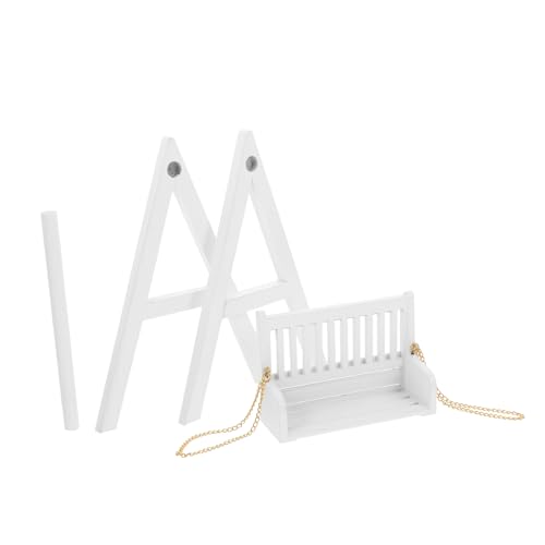 COMNESTBI Swing für Puppenhaus Weißes Mini Schaukeltier Perfektes Zubehör für Puppenmöbel für Kreative Spielideen und DIY Projekte Kompakt und Langlebig COMNESTBI Swing für Puppenhaus Weißes Mini Schaukeltier Perfektes Zubehör für Puppenmöbel für Kreative Spielideen und DIY Projekte Kompakt und Langlebig von COMNESTBI
