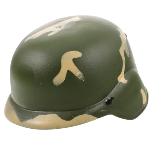 COMNESTBI Tarnhelm Kinderhelm Armee Für Tarnung Junge Soldatenhelm Helm Jugend Tarnhüte Halloween-helm Tarnmütze Militärischer Hut Militärhelm Camouflage Plastik von COMNESTBI