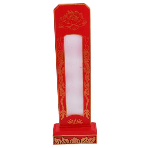COMNESTBI Tempel -gedenkstablette Mit Basis Für Anbetung Und Ahnenzeremonien Holz Tablette Rahmen Gedenkstempel Holzplatte Tempelanbetung Vorräte von COMNESTBI
