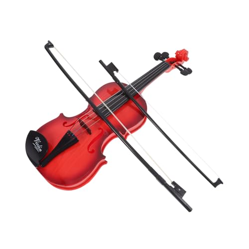 COMNESTBI Violine Geige Für Anfänger Akustische Violine Anfänger Violine -anfänger-Geige Kleines Musikinstrument Simulationsinstrument Light Brown Plastik von COMNESTBI