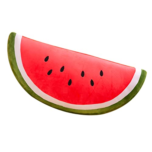 COMNESTBI Wassermelonenkissen Kuscheltier für Fruchtplüschchen Wassermelone Plüsch klein Plüschgefüllter Plüsch-Wassermelonen-Wurfskissen PP Baumwolle rot von COMNESTBI