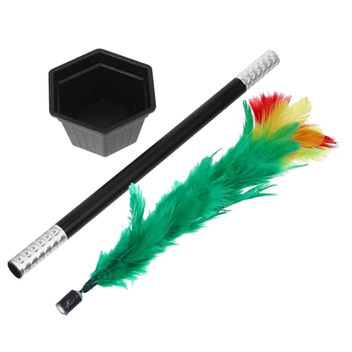 COMNESTBI Zauberstab Tricks Zauberer Zaubertrick Requisiten Blumenstab künstliche Blume Blumenspielzeug Trickblume kreative Blume Simulationsblume Blumendekoration Partyblume Seide von COMNESTBI
