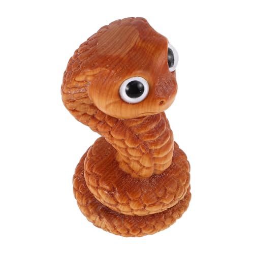 COMNESTBI schnitzereien aus Holz deko Figur holzschnitzerei Tierstatue - Mini-Schlangenskulptur traditionelle chinesische verzierung tierverzierung des neuen Jahres hölzern Khaki COMNESTBI schnitzereien aus Holz deko Figur holzschnitzerei Tierstatue - Mini-Schlangenskulptur traditionelle chinesische verzierung tierverzierung des neuen Jahres hölzern Khaki von COMNESTBI