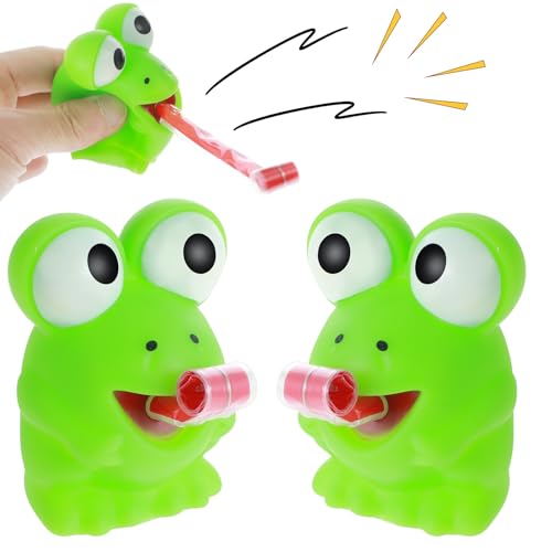 COMNICO Anti Stress Spielzeug 2 Stück Kreatives Stress Frosch Spielzeug mit Heraushängender Zunge Lustige Quetschspielzeug Stressabbau Sensorisches Spiel Angstabbau Spielzeug Originelle Gags Geschenke COMNICO Anti Stress Spielzeug 2 Stück Kreatives Stress Frosch Spielzeug mit Heraushängender Zunge Lustige Quetschspielzeug Stressabbau Sensorisches Spiel Angstabbau Spielzeug Originelle Gags Geschenke von COMNICO