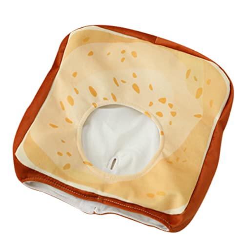 COMPUKAS 1Stück Kreative Toastbrot Hut für Gemütliche Partykappe aus Warm und für Kostümpartys und Fotoshootings Einzigartiges Accessoire für Halloween und Feiern von COMPUKAS