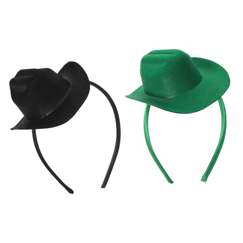 COMPUKAS 2 Stück Mini Cowgirl Hut Stirnband Leichter Western Cowboy Hat Hair Accessory Modisches Party Festival headband für Halloween Geburtstag und Western events Komfortabel und COMPUKAS 2 Stück Mini Cowgirl Hut Stirnband Leichter Western Cowboy Hat Hair Accessory Modisches Party Festival headband für Halloween Geburtstag und Western events Komfortabel und von COMPUKAS