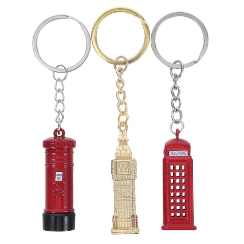 COMPUKAS 3-Teiliges Set Telefonzellen-Schlüsselanhänger Schlüsselanhänger London Big Ben Schlüsselanhänger Schlüsselbund für Rucksack Netter Schlüsselbund London-Souvenirs Geldbörse COMPUKAS 3-Teiliges Set Telefonzellen-Schlüsselanhänger Schlüsselanhänger London Big Ben Schlüsselanhänger Schlüsselbund für Rucksack Netter Schlüsselbund London-Souvenirs Geldbörse von COMPUKAS