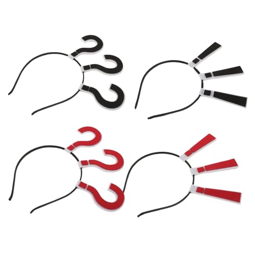 COMPUKAS 4 Stück Fragezeichen Haarband Lustige Kopfbedeckung für Partys Halloween und Besondere Anlässe Rutschfestes Design für Damen und Mädchen Vielseitige Styling Möglichkeiten COMPUKAS 4 Stück Fragezeichen Haarband Lustige Kopfbedeckung für Partys Halloween und Besondere Anlässe Rutschfestes Design für Damen und Mädchen Vielseitige Styling Möglichkeiten von COMPUKAS