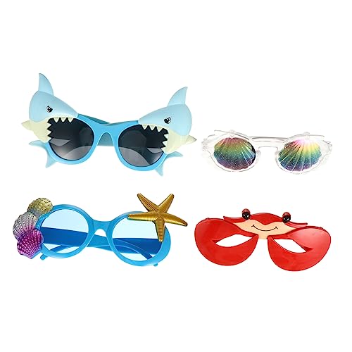 COMPUKAS 4Stücke Kreative Hawaii Themenbrille Lustige Krabbenform Sonnenbrille für Erwachsene Foto Requisiten für Partys Feiern Zufällige Designs COMPUKAS 4Stücke Kreative Hawaii Themenbrille Lustige Krabbenform Sonnenbrille für Erwachsene Foto Requisiten für Partys Feiern Zufällige Designs von COMPUKAS