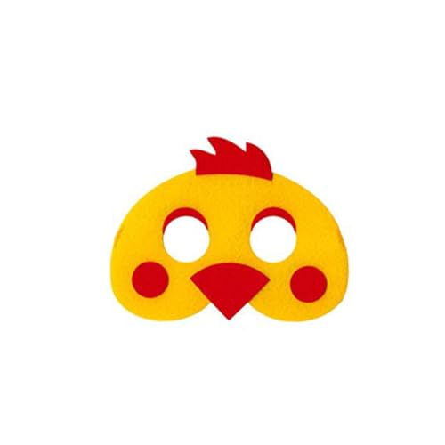 COMPUKAS 8 Stück Teiliges Farmtier Halbgesicht Masken aus Filz Bunte Cosplay Tiermasken für Halloween und Kindergeburtstag Strapazierfähige und Bequeme Party-masken für Jungen und Mädchen von COMPUKAS