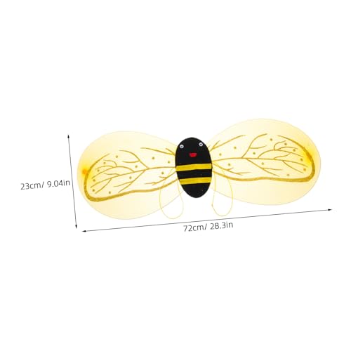 COMPUKAS Bienenkostüm Flügel Leicht für Karneval Fasching Halloween Bühnenauftritte Verstellbar und Angenehm Vielseitiges Accessoire für Kinderfest und Schulveranstaltungen COMPUKAS Bienenkostüm Flügel Leicht für Karneval Fasching Halloween Bühnenauftritte Verstellbar und Angenehm Vielseitiges Accessoire für Kinderfest und Schulveranstaltungen von COMPUKAS