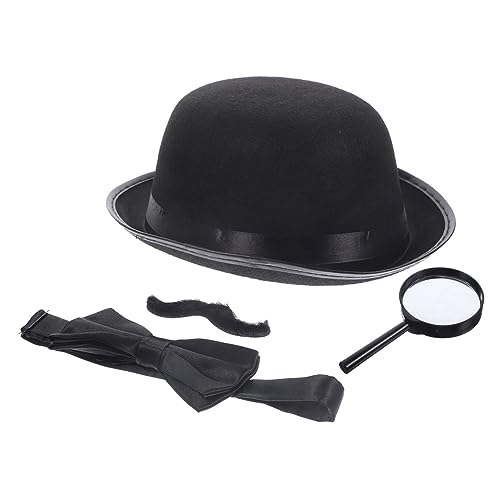COMPUKAS Detektiv Kostüm Teilig mit Realistischen Rollenspiel Accessoires Fördert Kreativität und Kritisches Geeignet für Kindergeburtstag Cosplay und Detektiv Verkleidung von COMPUKAS