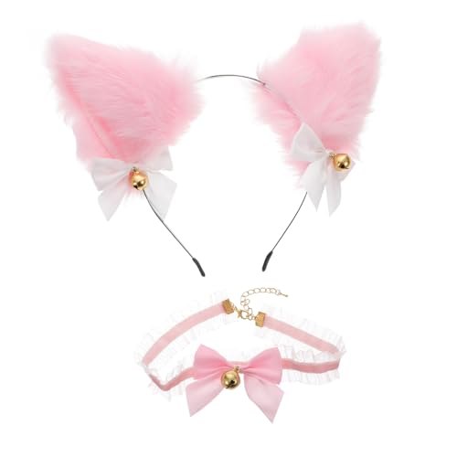 COMPUKAS Flauschiges Katzenohren Stirnband mit Schleife und Glöckchen Lolita Cosplay für und Mädchen Weiches Bequemes Haarreif und für Partys und Kostümveranstaltungen COMPUKAS Flauschiges Katzenohren Stirnband mit Schleife und Glöckchen Lolita Cosplay für und Mädchen Weiches Bequemes Haarreif und für Partys und Kostümveranstaltungen von COMPUKAS
