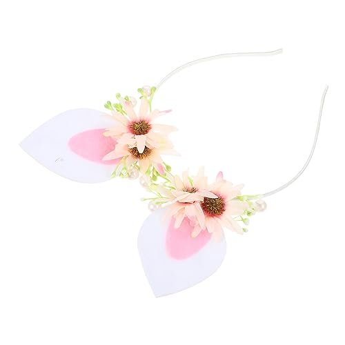 COMPUKAS Haarreif mit Süßen Hasenohren und Blumen Leichtes Glattes Stirnband Modisches Haarschmuck Accessoire für Party Kostüm und Alltag Sicherer und Bequemer Kopfschmuck COMPUKAS Haarreif mit Süßen Hasenohren und Blumen Leichtes Glattes Stirnband Modisches Haarschmuck Accessoire für Party Kostüm und Alltag Sicherer und Bequemer Kopfschmuck von COMPUKAS