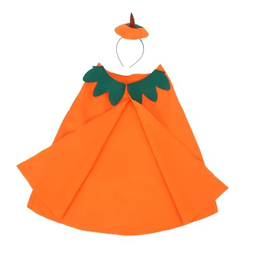 COMPUKAS Kürbis-umhang-stirnband Für Kinder – Halloween-cosplay-kostüm, Orangefarbenes Kürbis-outfit, Kreativer Umhang Und Lustiges Haarband Für Geburtstags- Und Feiertagspartys COMPUKAS Kürbis-umhang-stirnband Für Kinder – Halloween-cosplay-kostüm, Orangefarbenes Kürbis-outfit, Kreativer Umhang Und Lustiges Haarband Für Geburtstags- Und Feiertagspartys von COMPUKAS